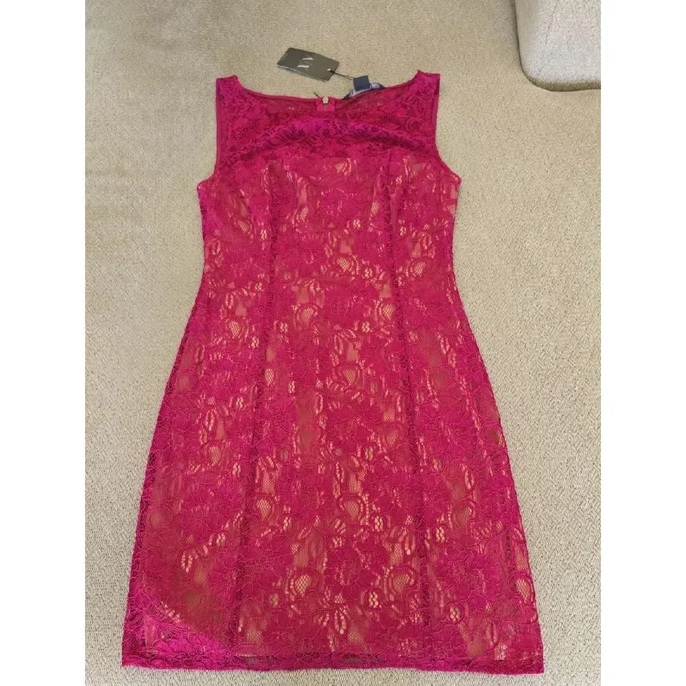armani exchange pink dress Armani Exchange Pink Long Sleeve Swing Dress
